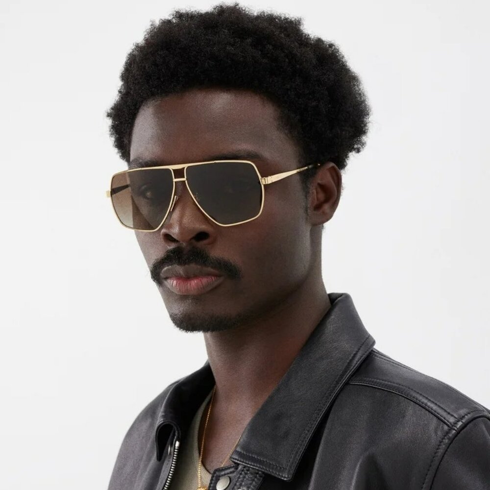 Celine CL40246U-Y 30N BRAND NEW Sunglasses Gold Green Aviator Unisex - Picture 15 of 15